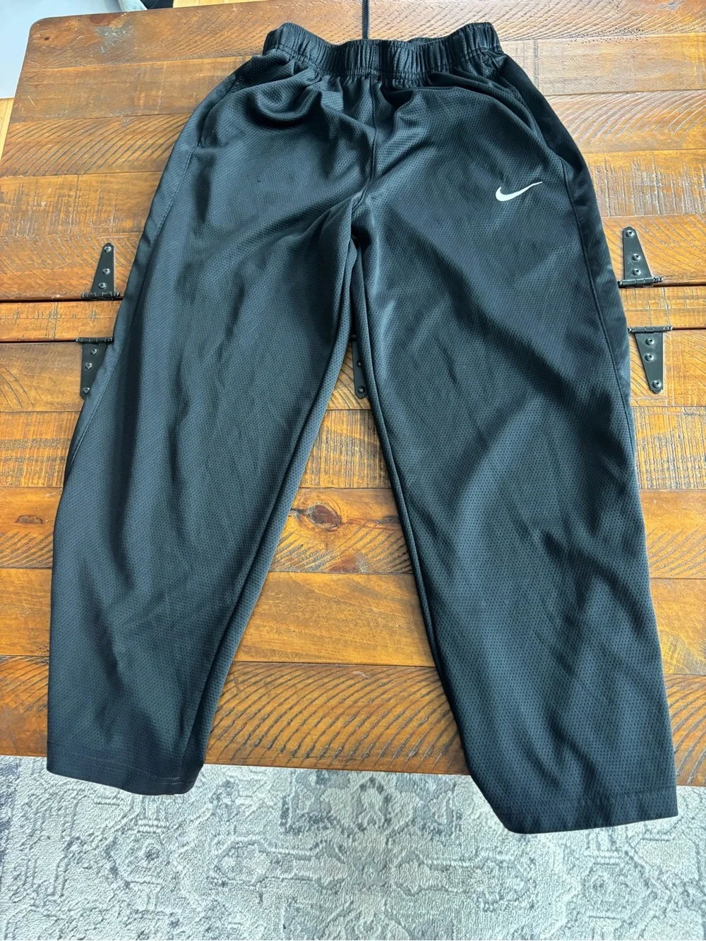 Nike Black Joggers with White Swoosh Logo